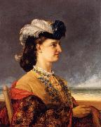 Gustave Courbet Portrait of Countess Karoly oil on canvas